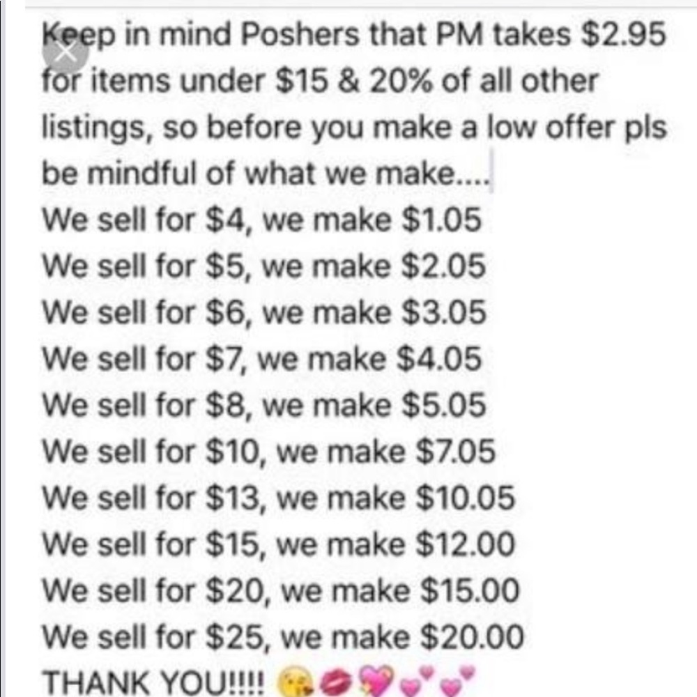 NO OFFERS UNDER $3.00 NOW…